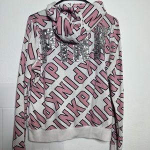 Pink jacket with sparkly back